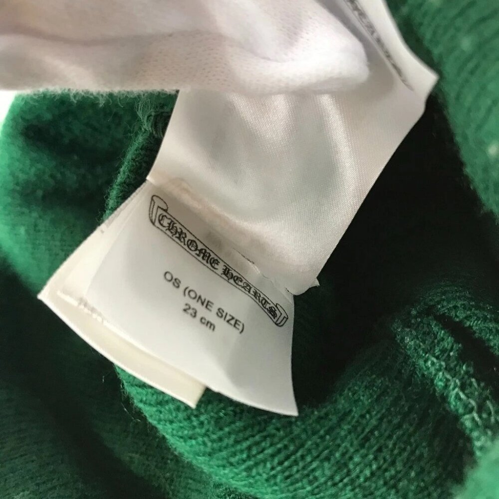 CHROME HEARTS Matty Boy beanie hat knit hat knit cap Knit hat acrylic Green - Picture 9 of 10